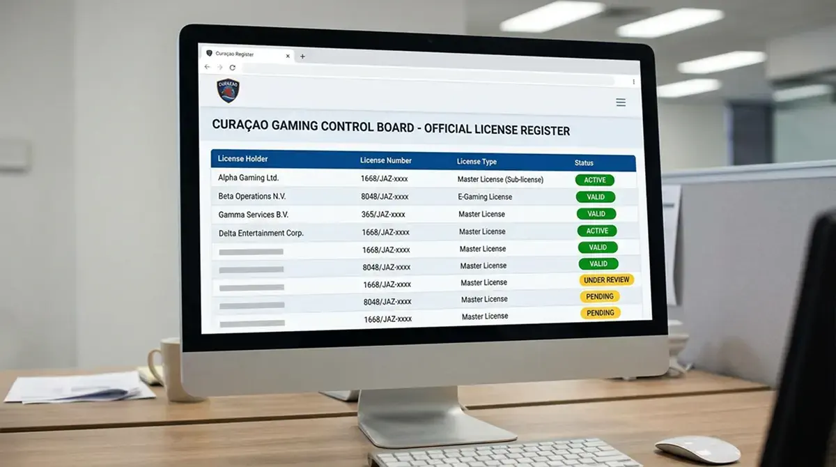 Screenshot des CGA-Lizenzregisters mit aktiver Lizenz