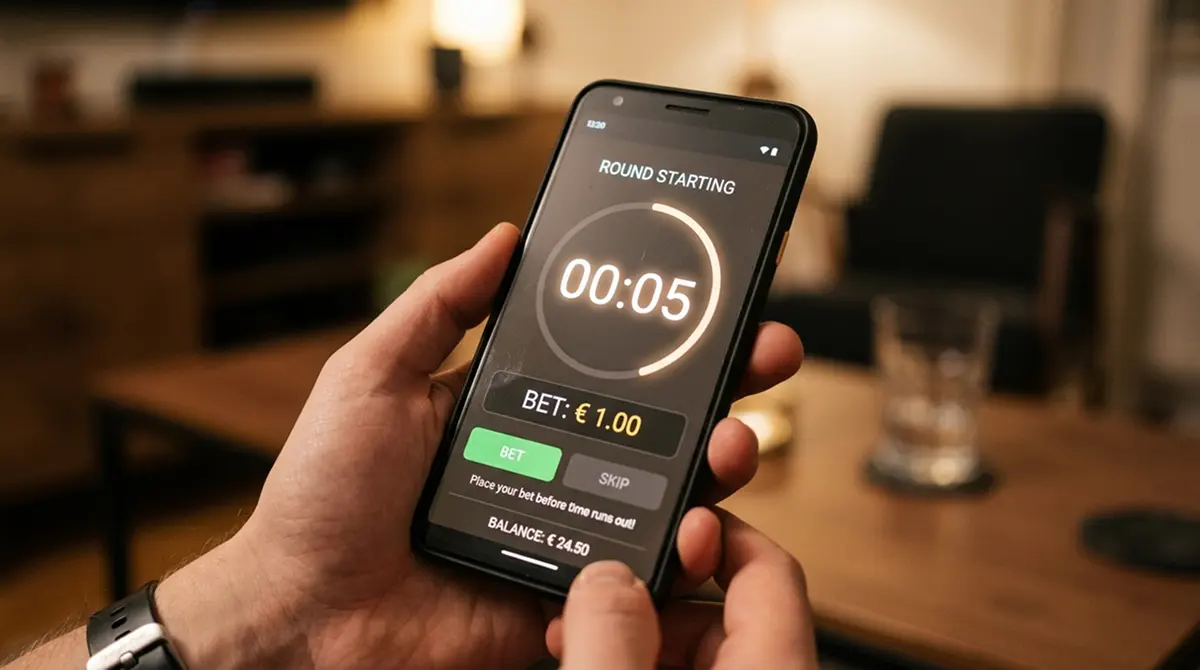 Smartphone mit 1-Euro-Einsatzlimit und 5-Sekunden-Timer