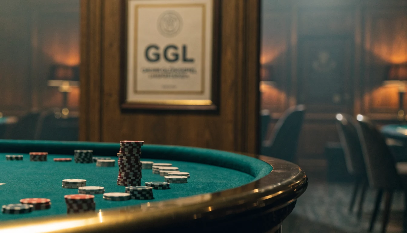 Lizensierter deutscher Casino-Salon mit Roulettetisch und GGL-Zertifikat