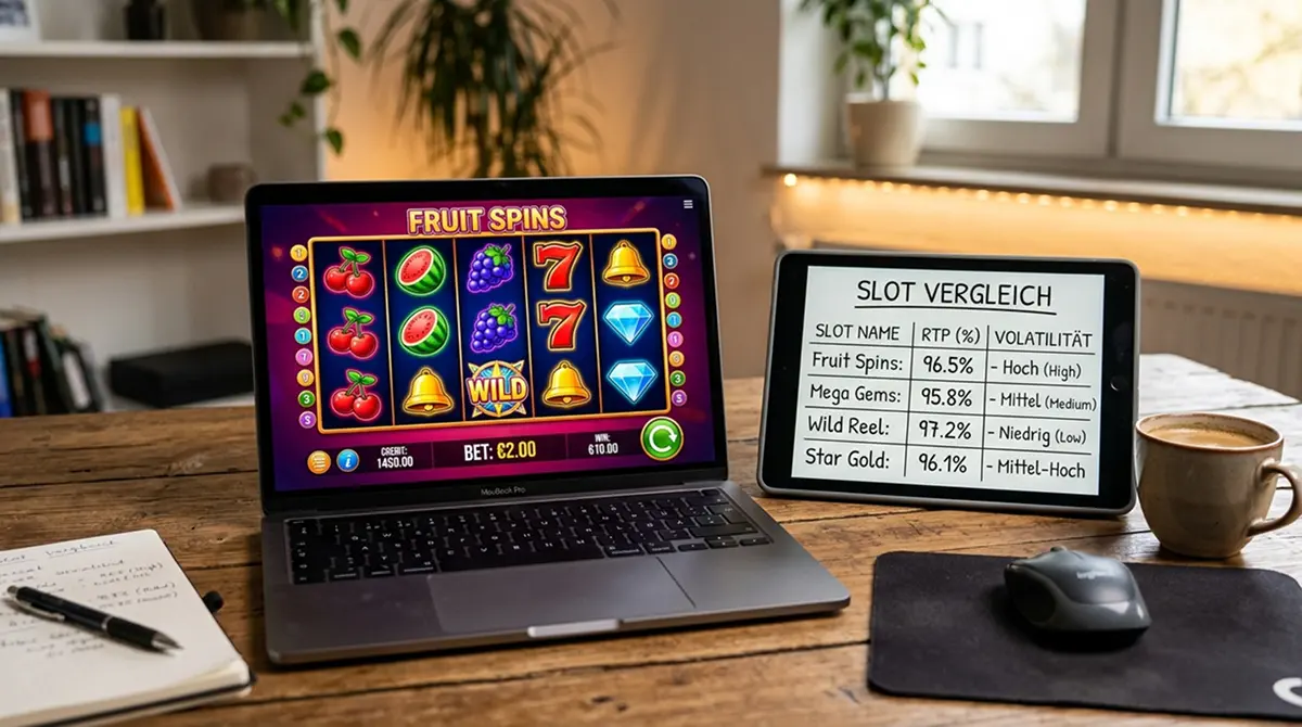 Slot-Auswahl nach RTP und Volatilität