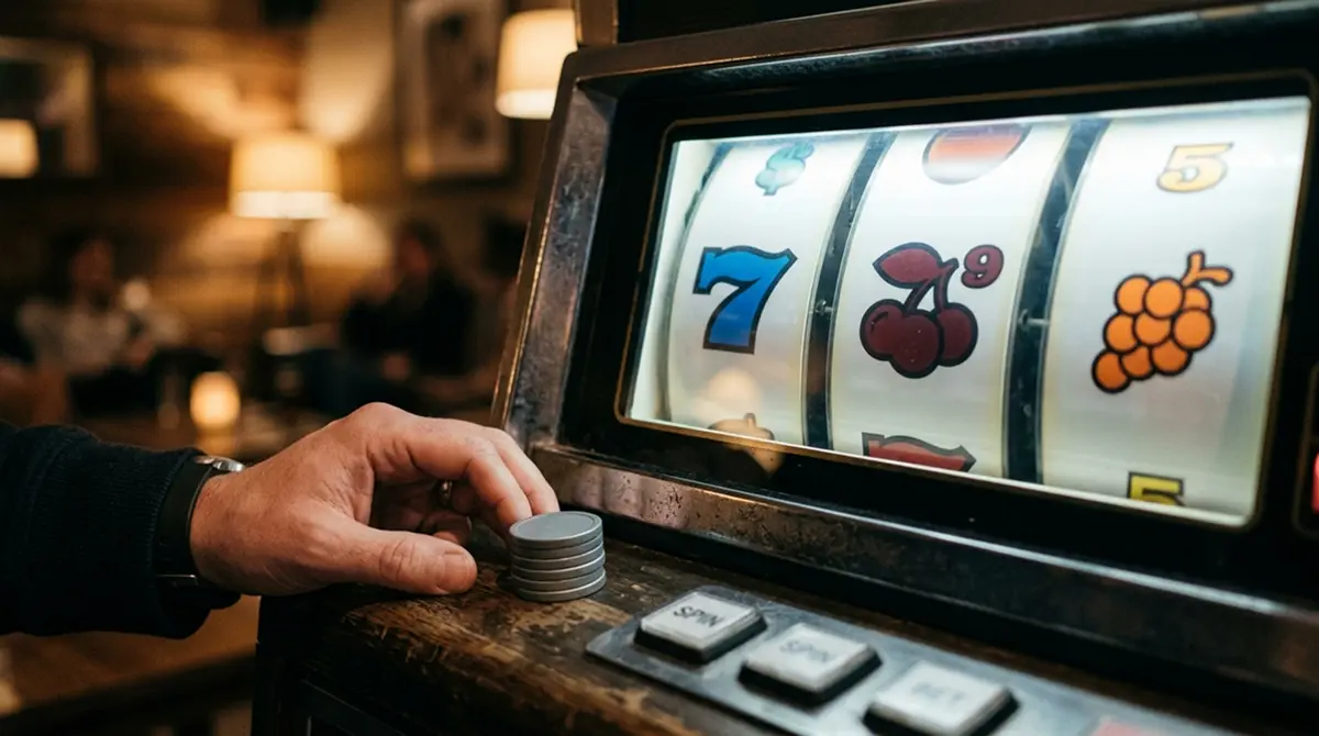 Spielautomat mit kleinem Einsatz aus einem 20-Euro-Budget